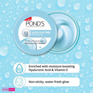 Ponds Super Light Gel Face Moisturiser With Hyaluronic Acid And Vitamin E 73G