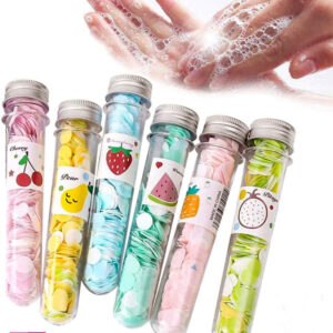 1 Bottle Mini Colorful Flower Peper Soap for Travel ( Made in China)