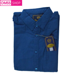 Full-Sleeved Single Color Formal Shirt-Dark Blue