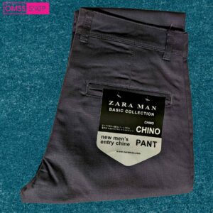 Fancy Gavardin Dotted Cotton Zara Man Pant Ash