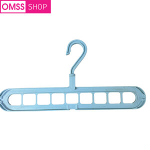 Rotating Folding Multi Function Magic Cloth Hanger Light Blue