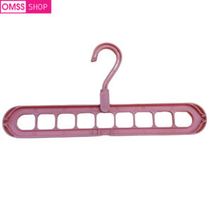 Rotating Folding Multi Function Magic Cloth Hanger Pink