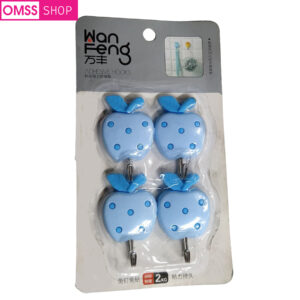 China Wan Feng Adhesive Hook 4 Pieces Blue