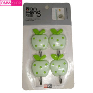China Wan Feng Adhesive Hook 4 Pieces Light Green
