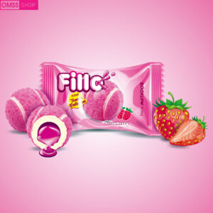 Matador Fillo Tennis Ball Gum Strawberry Flavor 70 Pieces